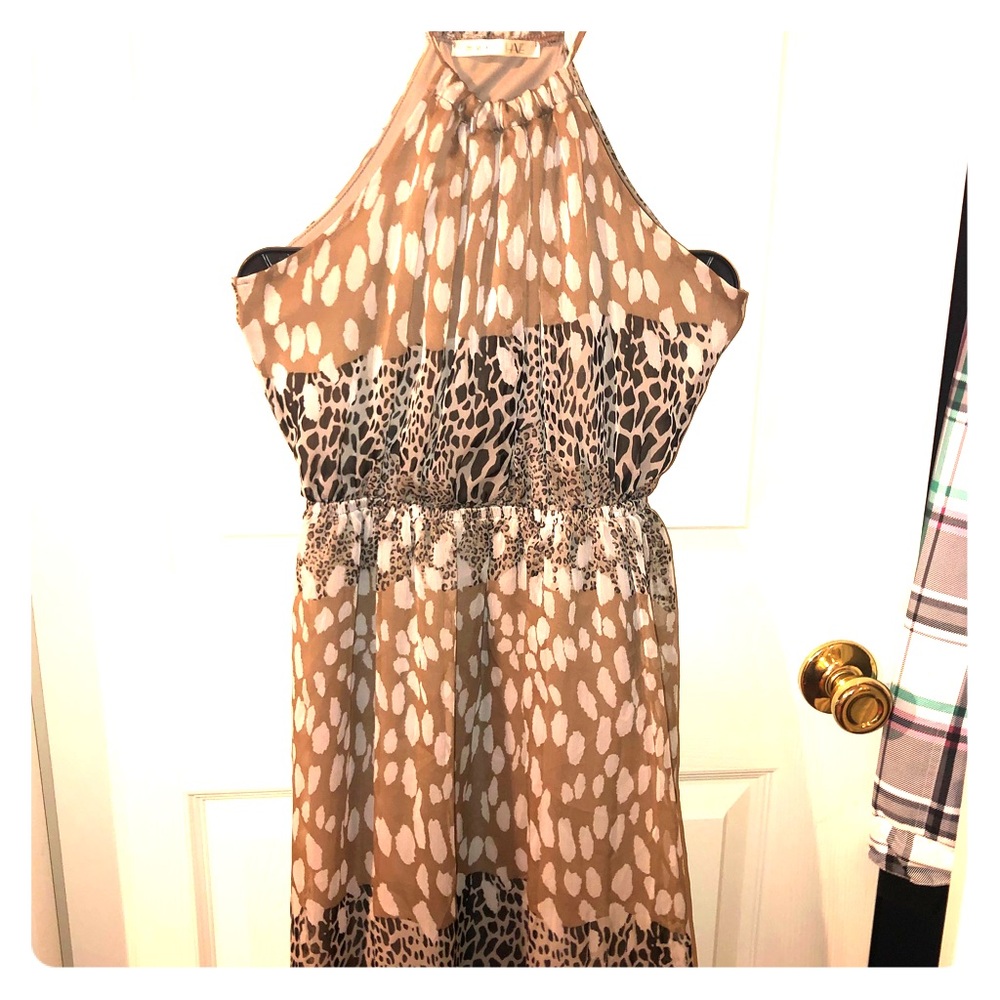 animal print dress